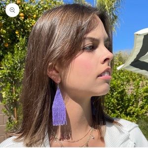 ALAM KO JEWELRY
Wena Light Purple Shine Fringe Earring